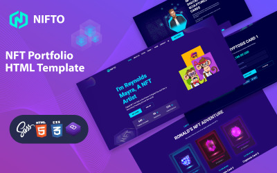 Шаблон NIFTO - Html-шаблон портфолио NFT