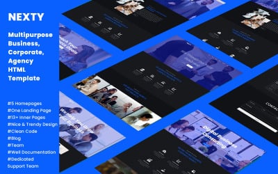 Шаблон Nexty - многоцелевой бизнес, корпоративный, агентский HTML-