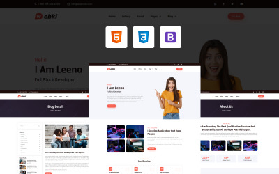 Шаблон Webki - HTML-шаблон портфолио  5