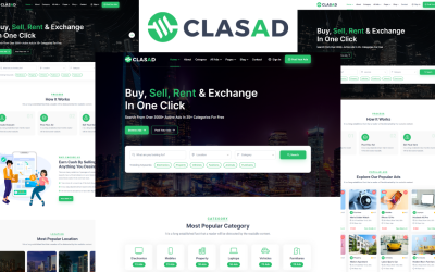Шаблон Clasad - Шаблон объявлений и объявлений 