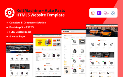 Шаблон KeltMachine -  шаблон  автозапчастей