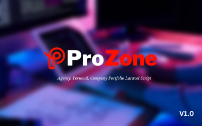 Шаблон ProZone - агентство, личное, портфолио компании Laravel Script