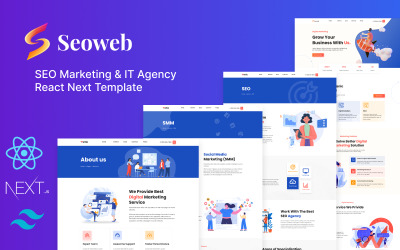 Шаблон Seoweb - SEO-маркетинг и ИТ-услуги React Next Template