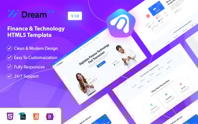 Шаблон Финтех и технологии 