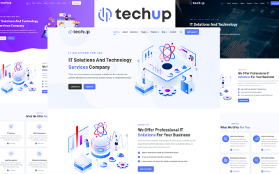 Шаблон Techup - ИТ-решения и технологии 
