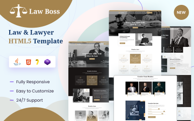 Шаблон Lawboss Law And Lawyer Шаблон 