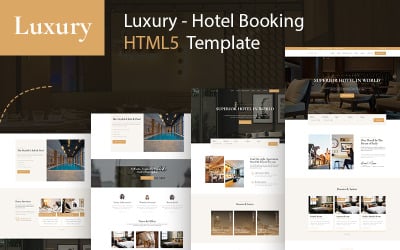 Шаблон Luxury - Hotel & Luxury Hotel Booking Шаблон 