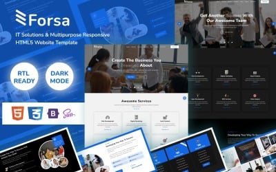 Шаблон Forsa - ИТ-решения и многоцелевой адаптивный шаблон сайта 5