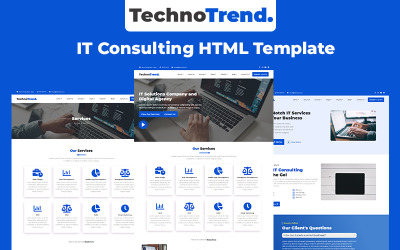 Шаблон Techno Trend - HTML-шаблон для ИТ-консалтинга