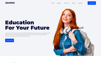 Шаблон EDUPRO - Образовательные курсы 