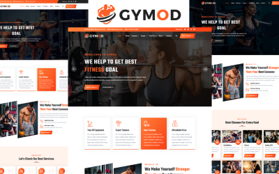 Шаблон Gymod - Тренажерный зал и фитнес-шаблон 