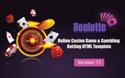 Шаблон Рулетка - HTML-шаблон  для онлайн-казино и ставок на азартные игры