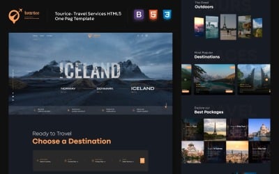 Шаблон Tourice - Туристические и туристические услуги HTML 
