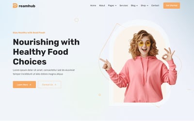 Шаблон Специальный -шаблон DreamHub Nutrition Health Food