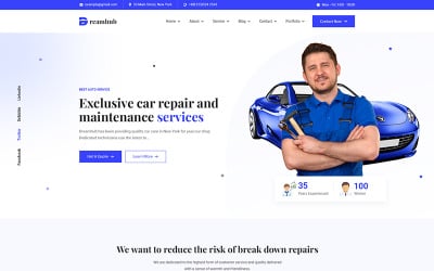 Шаблон Шаблон  автосервиса DreamHub
