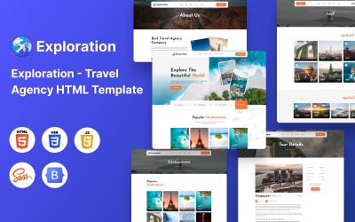 Шаблон Exploration - HTML-шаблон туристического агентства