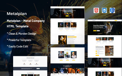 Шаблон Metalplan — Шаблон сайта металлургической компании