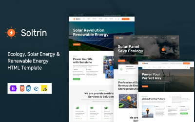 Шаблон Soltrin - HTML-шаблон солнечной и возобновляемой энергии
