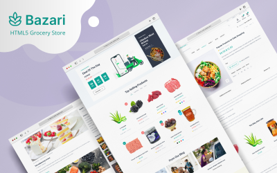 Шаблон Bazari — шаблон начальной загрузки  для электронной коммерции