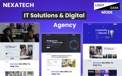 Шаблон Nextatech — универсальный HTML-шаблон для ИТ-решений и веб-сайтов цифровых агентств