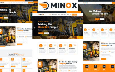 Шаблон Minox - Шаблон  для горнодобывающей компании