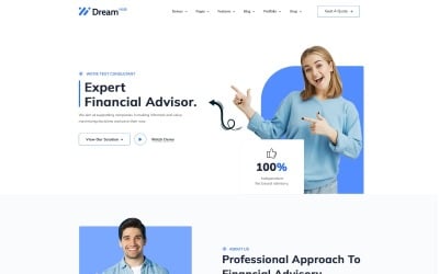 Шаблон Dreamhub - шаблон  компании личного консультанта