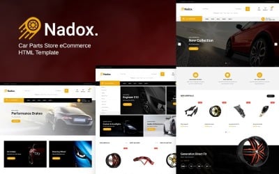 Шаблон Nadox - HTML-шаблон интернет-магазина автозапчастей