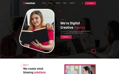Шаблон Dreamhub - Шаблон  для креативного агентства
