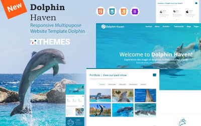 Шаблон Dolphin Haven - Шаблон сайта аквариума и дельфинария