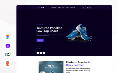 Шаблон Jivn - HTML-шаблон магазина обуви