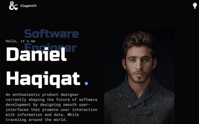 Шаблон Элегантноерезюме | Личное резюме / резюме / шаблон портфолио