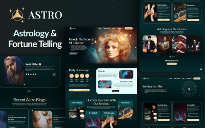 Шаблон Astro: раскройте космические идеи с помощью HTML-темы для энтузиастов астрологии