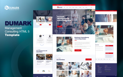 Шаблон Dumark - Управленческая и консалтинговая компания  Template