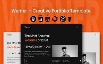 Шаблон Werner - Шаблон творческого портфолио