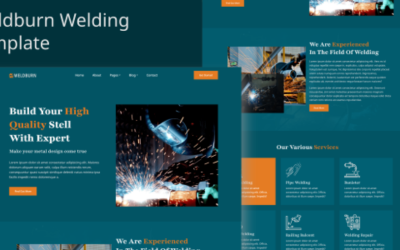 Шаблон Weldburn - HTML-шаблон сварки металлов и сталелитейных заводов