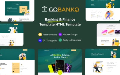 Шаблон Gobank- банковское дело и финансы HTML-