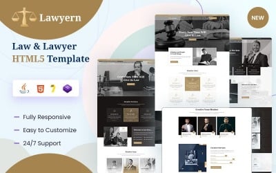 Шаблон Lawyern Law & Lawyer Шаблон 