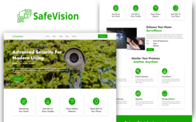 Шаблон SafeVision - HTML-шаблон видеонаблюдения и безопасности