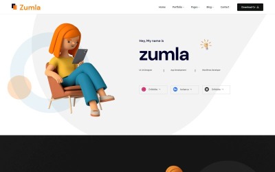 Шаблон -шаблон маркетингового агентства Zumla