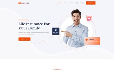 Шаблон -шаблон Dreamhub Life Insurance Company Agency