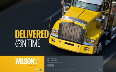 Шаблон Шаблон сайта грузоперевозок 