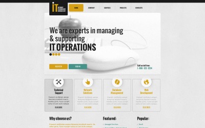 Шаблон Интернет-адаптивный шаблон веб-  