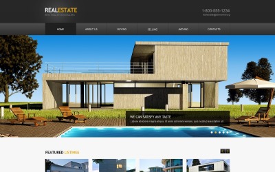 Шаблон Шаблон сайта агентства недвижимости 
