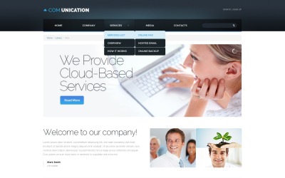 Шаблон Шаблон адаптивного  для коммуникаций  