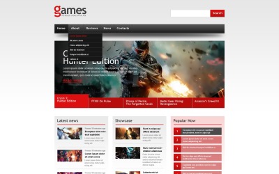 Шаблон Шаблон адаптивного  для игр  