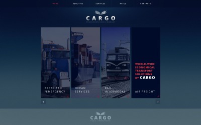 Шаблон Шаблон сайта транспорта  