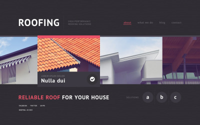 Шаблон Шаблон сайта кровельной компании  