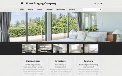 Шаблон Шаблон адаптивного  Home Staging  