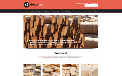 Шаблон  шаблон  Timber  