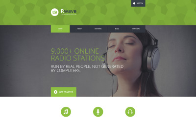 Шаблон Шаблон адаптивного  Radio  